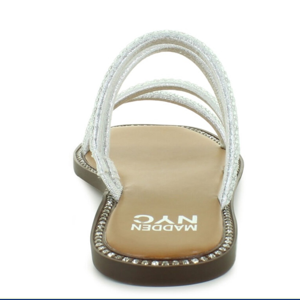 Madden NYC Rhinestone Chase Sandals NWOT - Picture 2 of 8